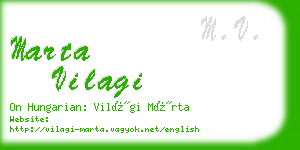 marta vilagi business card